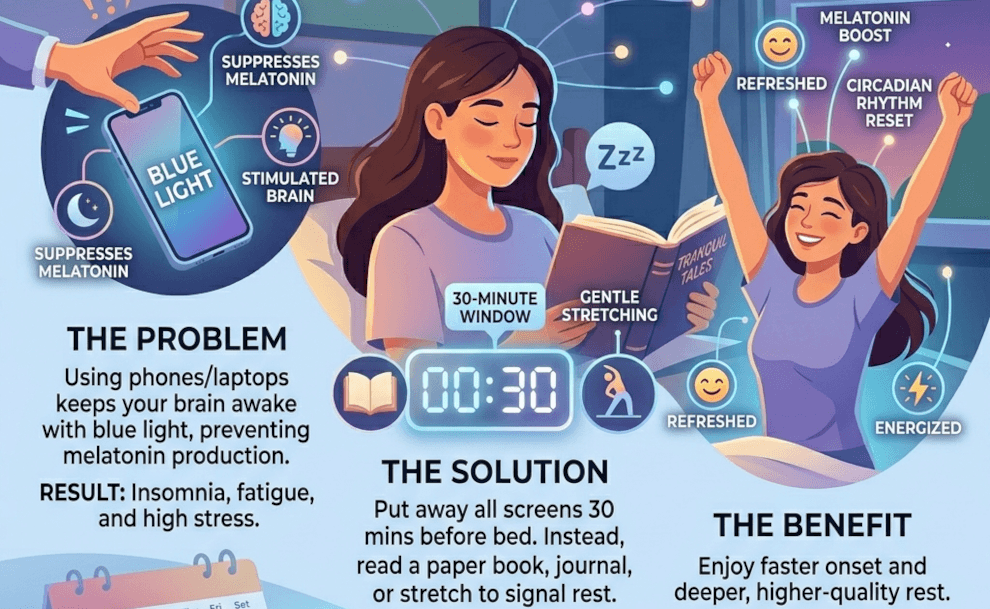 Reclaim Your Rest: The Power of the 30-Minute No-Screen Rule